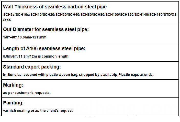 seamless steel pipe seamless steel pipe